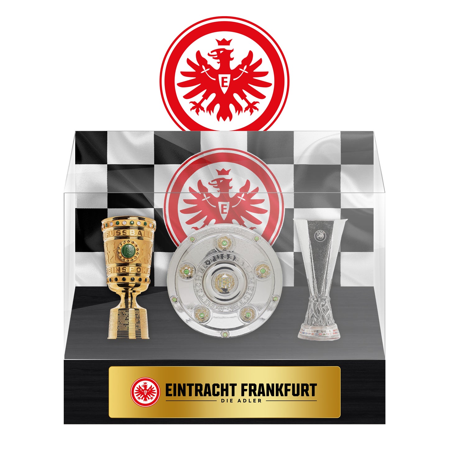 Eintracht Frankfurt Football Championship Trophy Display Case