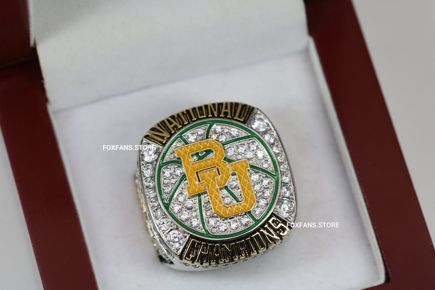 2021 Baylor Bear Basketball Colleague Championship Ring Fans Edition - Premium Series