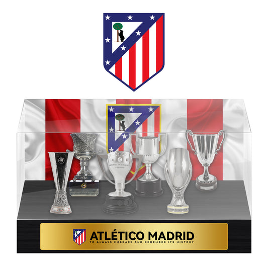 Club Atlético de Madrid Football Championship Trophy Display Case