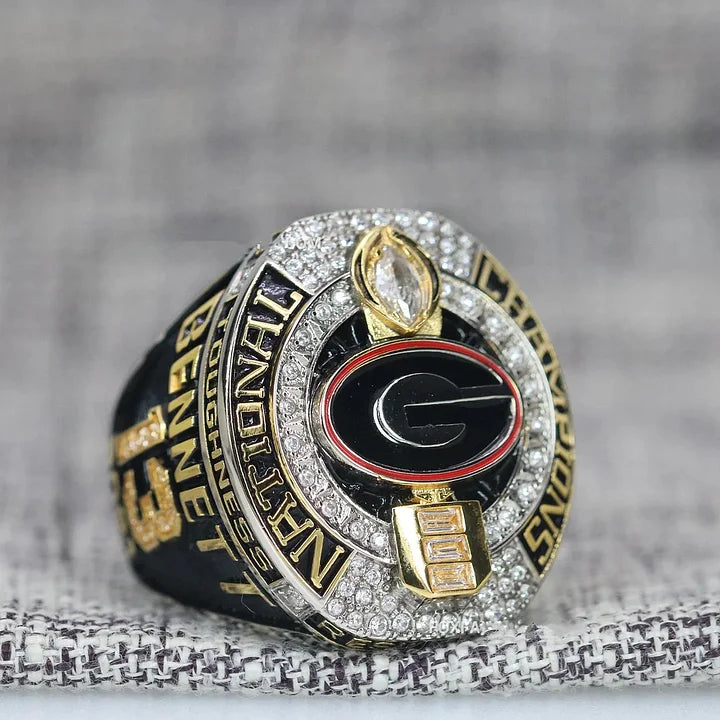 2022/2023 University of Georgia Bulldogs College Football National Championship Ring & Trophy Box