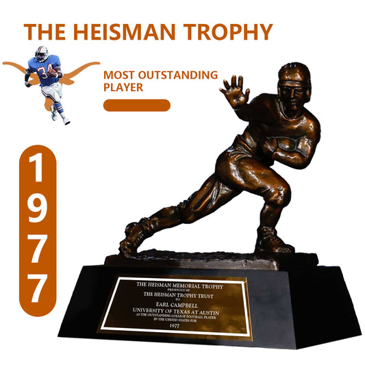 1977 Texas Longhorns Earl Campbell  NCAA Heisman Trophy