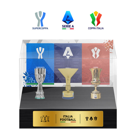 Italia Football Championship Trophy Display Case