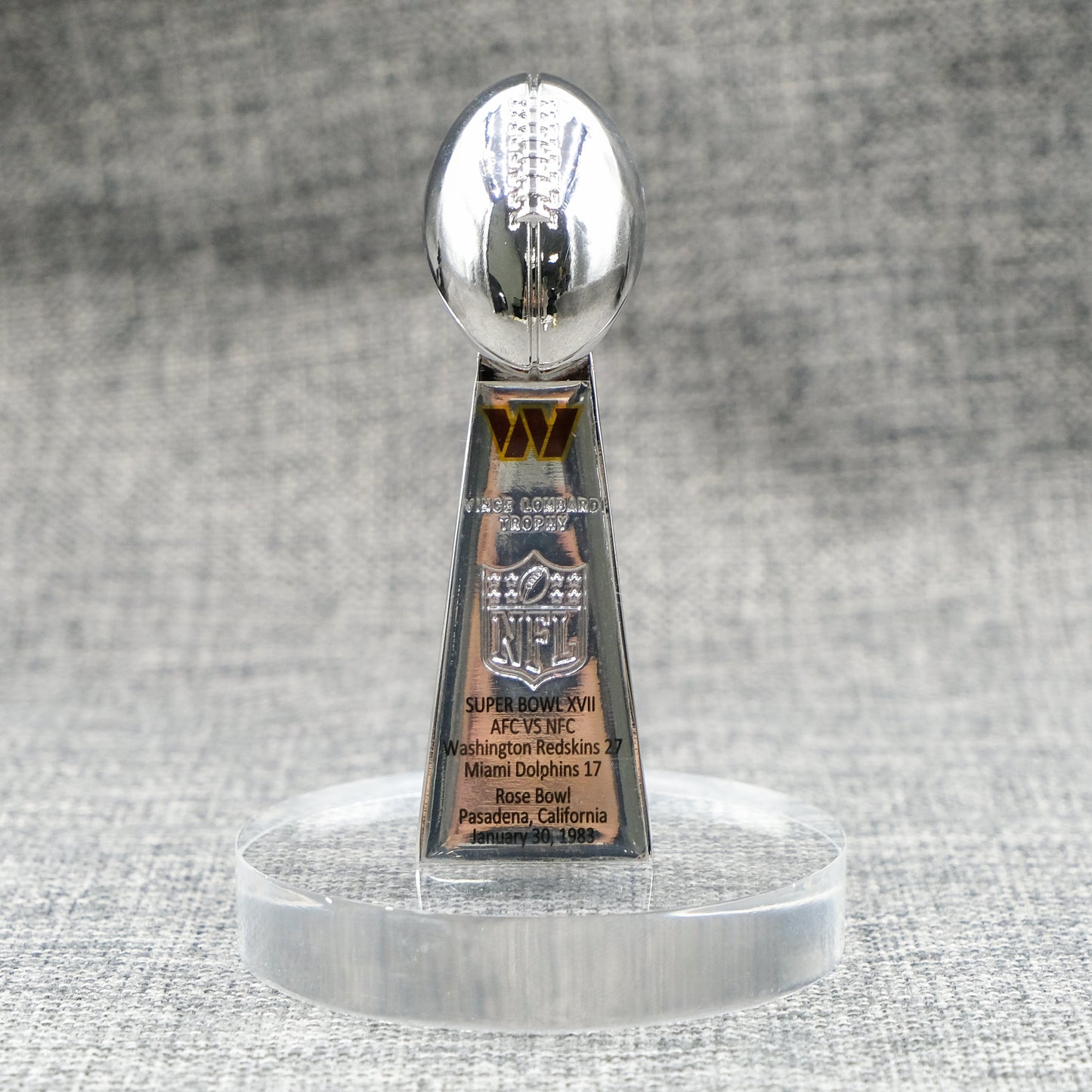 Washington Commanders(Washington Redskin) Super Bowl Trophy Team Logo