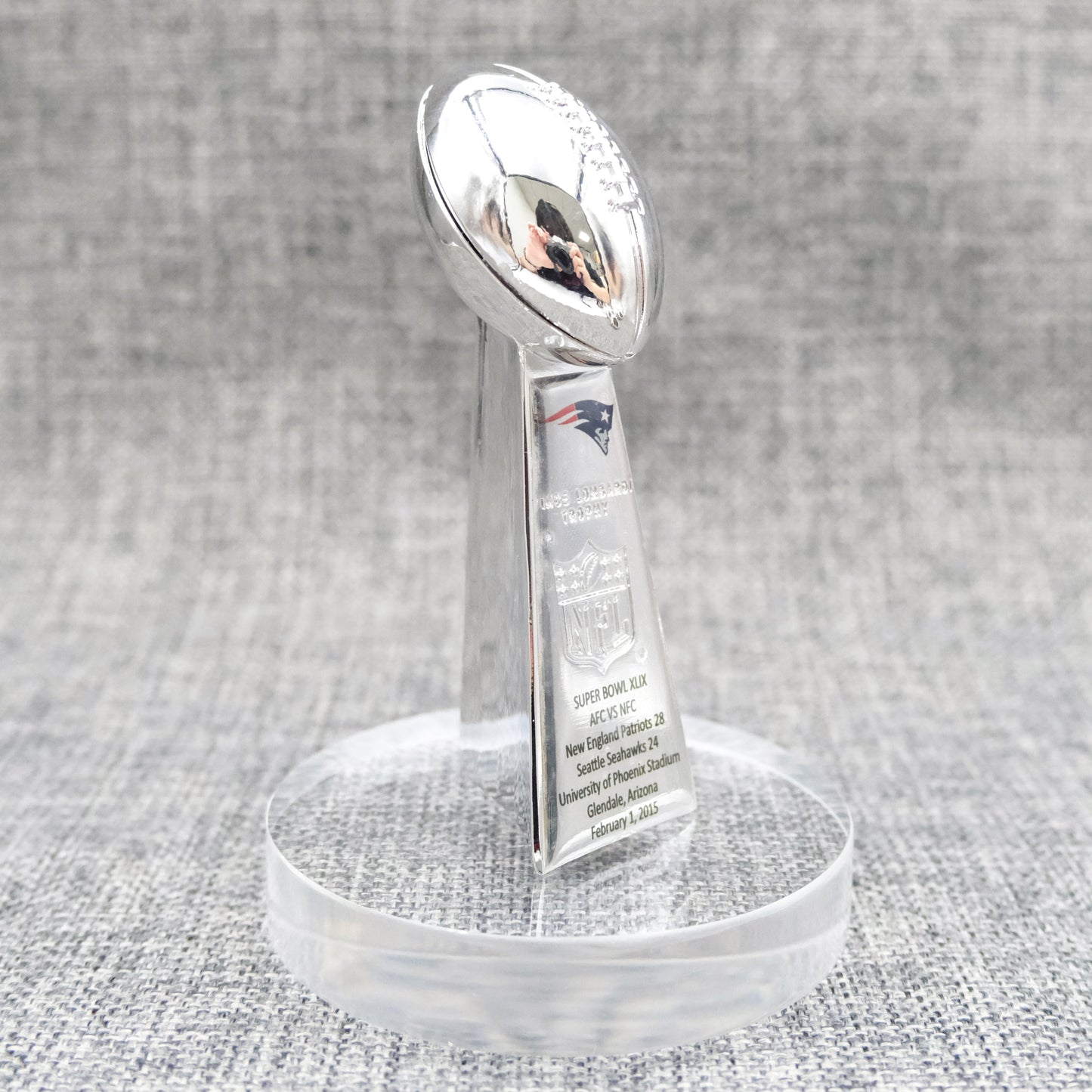 New England Patriots Super Bowl Trophy Team Logo