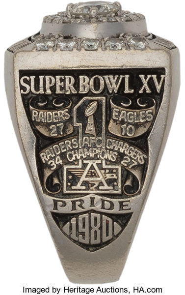 1980 Oakland Raiders Super Bowl Championship Ring