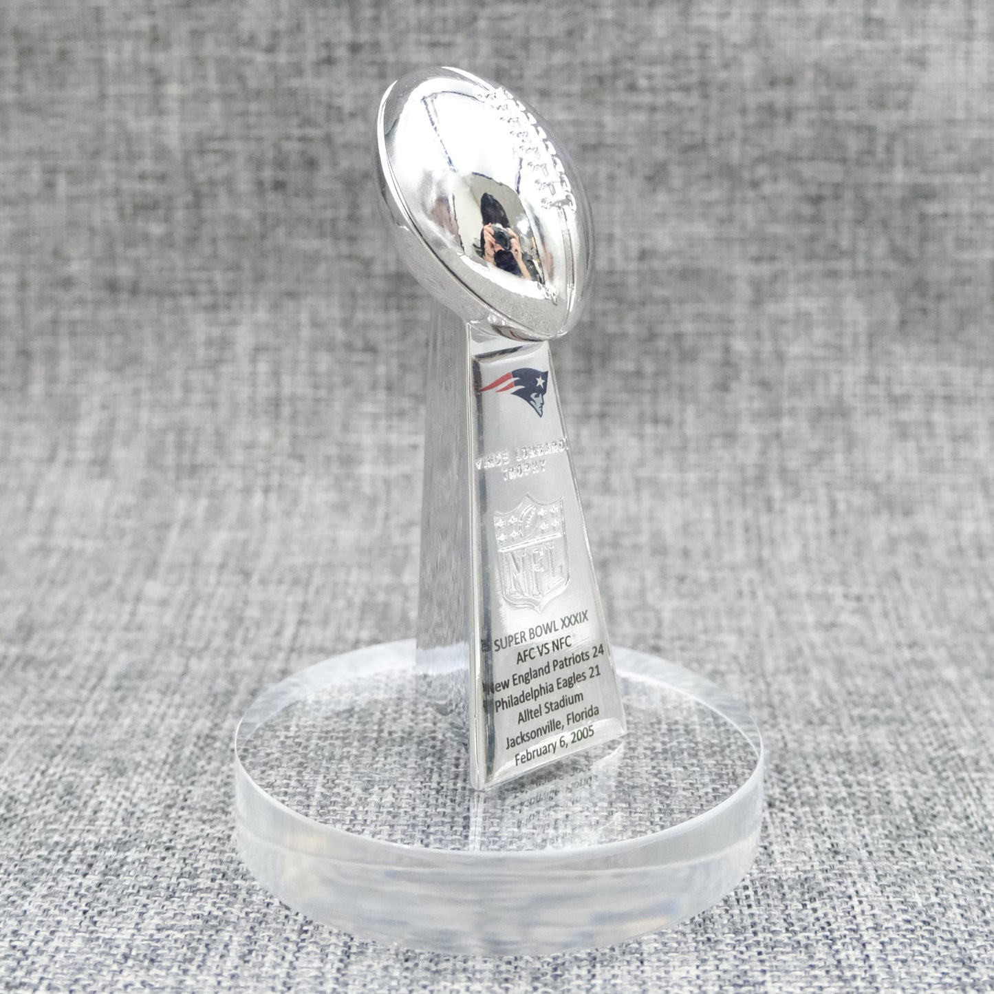 New England Patriots Super Bowl Trophy Team Logo