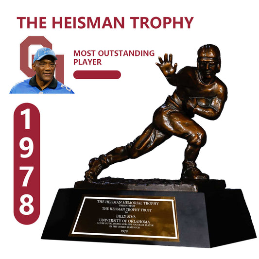 1978 Oklahoma Sooners Billy Sims NCAA Heisman Trophy