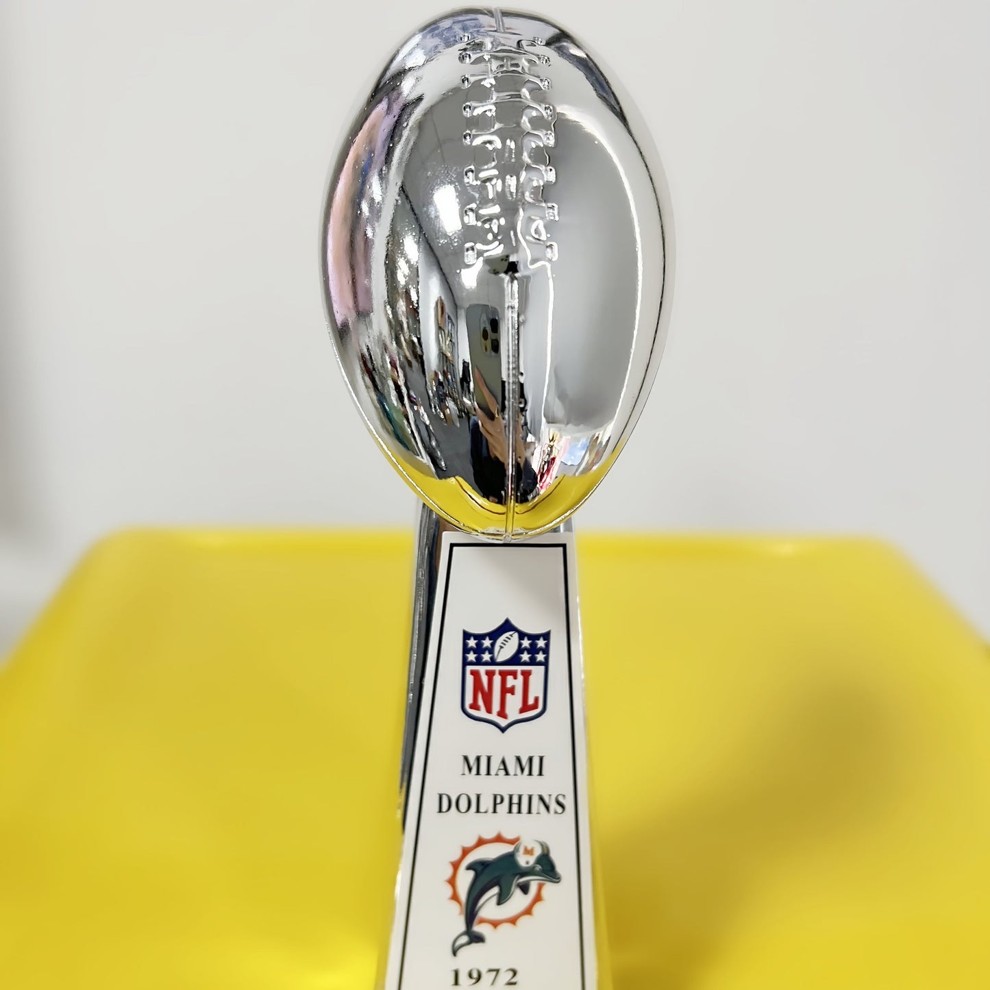 [NFL]Miami Dolphins,1973/1972 Vince Lombardi ,  Super Bowl Championship Trophy Resin Version