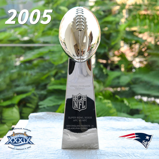 [NFL]2005 Vince Lombardi Trophy, Super Bowl 39, XXXIX New England Patriots