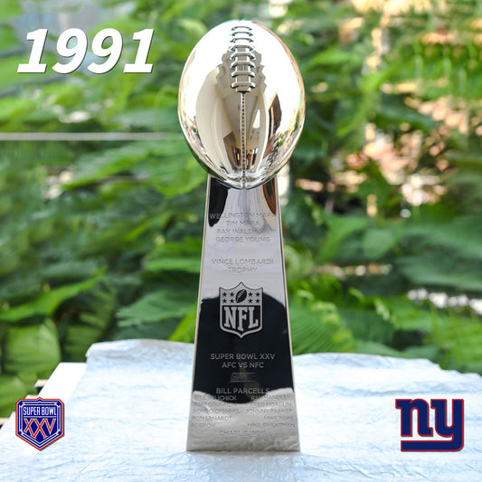 [NFL]1991 Vince Lombardi Trophy, Super Bowl 25, XXV New York Giants