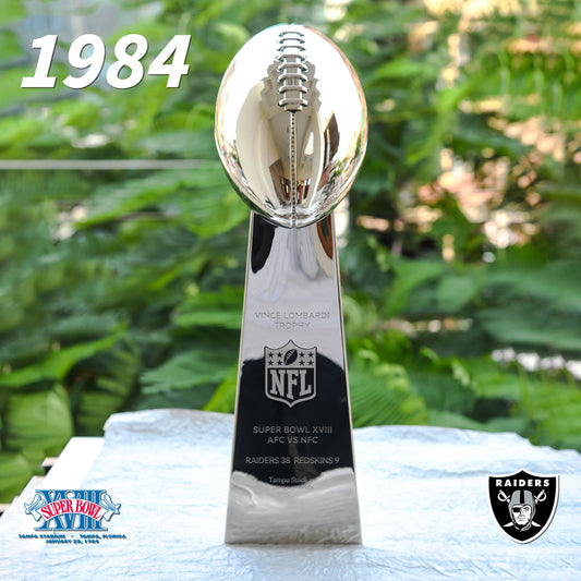 [NFL]1984 Vince Lombardi Trophy, Super Bowl 18, XVIII Los Angeles Raiders