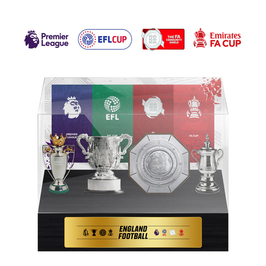 England Football Championship Trophy Display Case