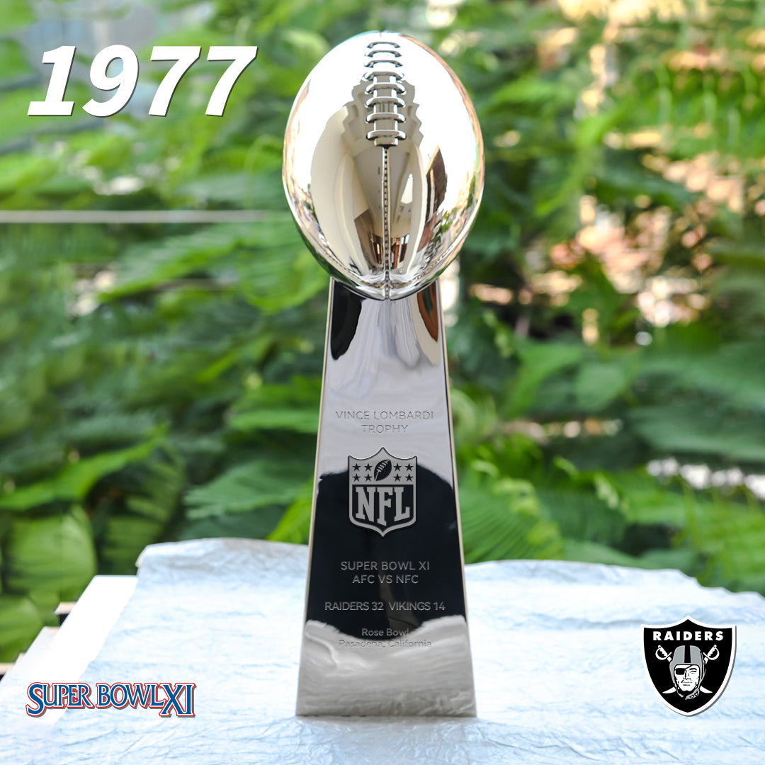 [NFL]1977 Vince Lombardi Trophy, Super Bowl 11, XI Oakland Raiders