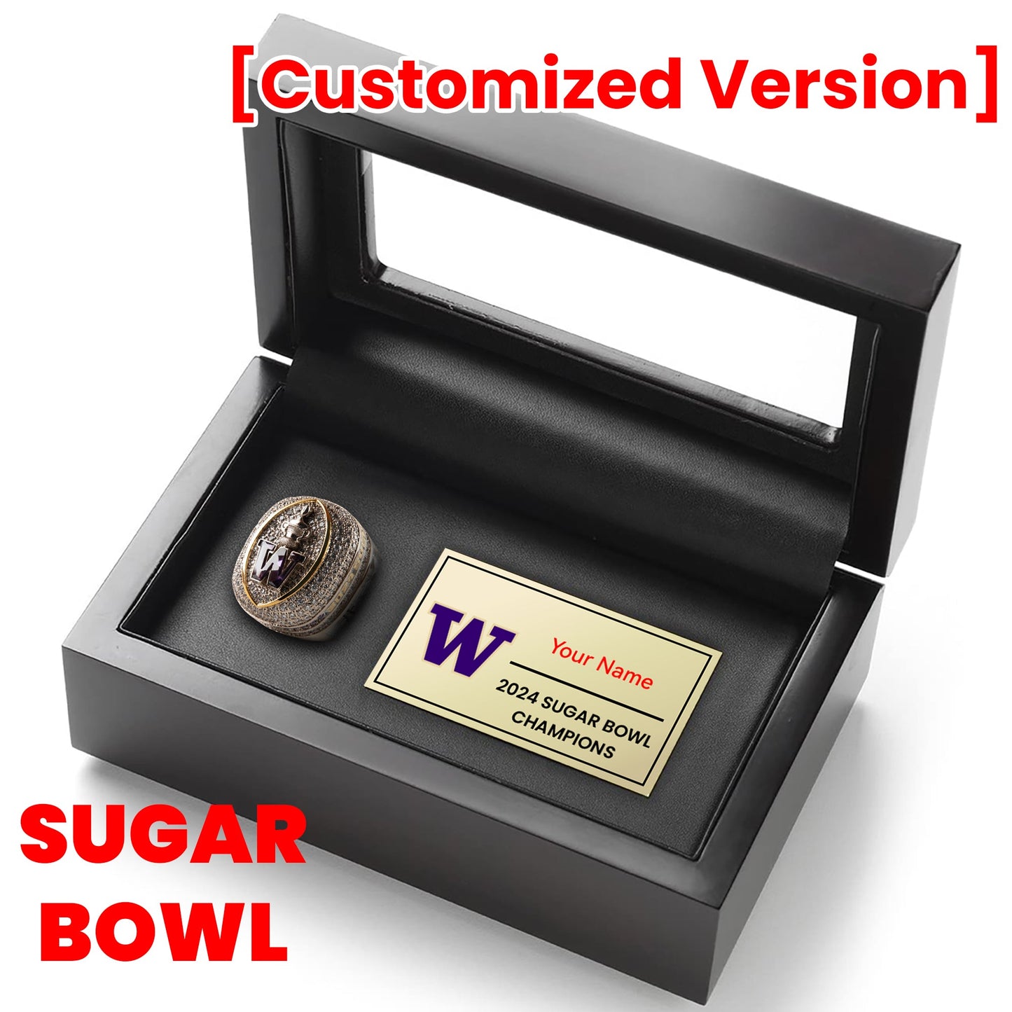 2024 Washington Huskies Sugar Bowl Championship Ring-Official Edition