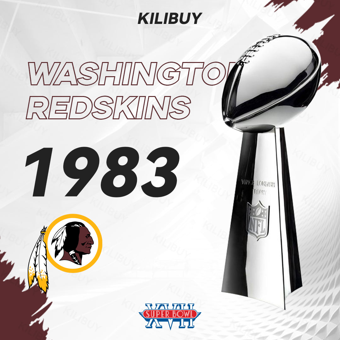 [NFL]1983 Vince Lombardi Trophy, Super Bowl 17, XVII Washington Redskins