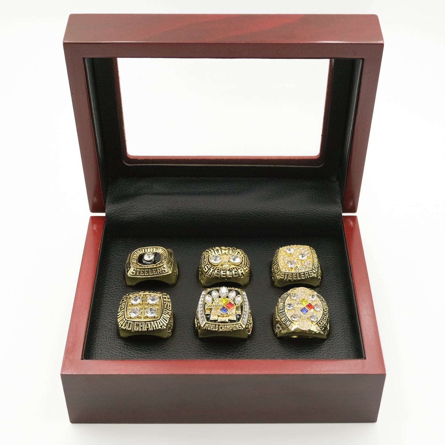 1974-2008 Pittsburgh Steelers Super Bowl Championship Rings Set