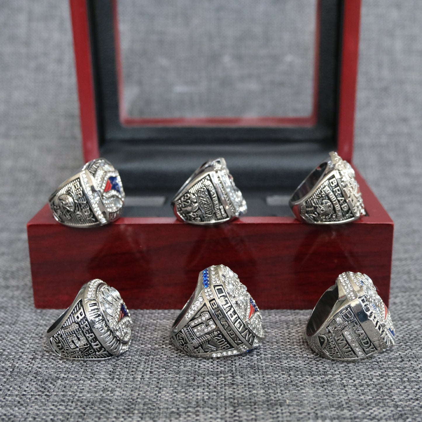 2001-2018 New England Patriots Super Bowl Championship Rings Set