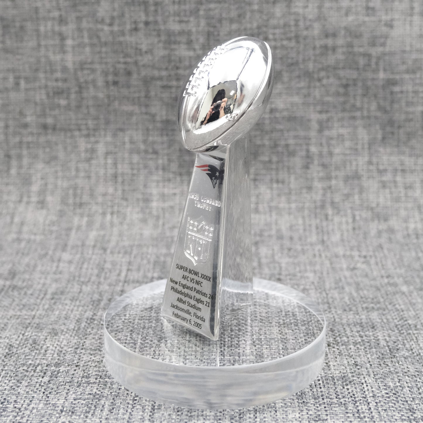 New England Patriots Super Bowl Trophy Team Logo