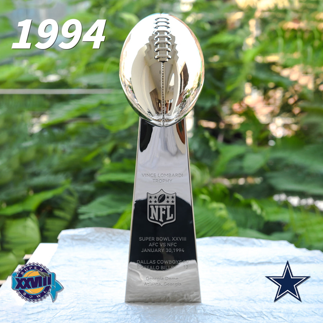 [NFL]1994 Vince Lombardi Trophy, Super Bowl 28, XXVIII Dallas Cowboys