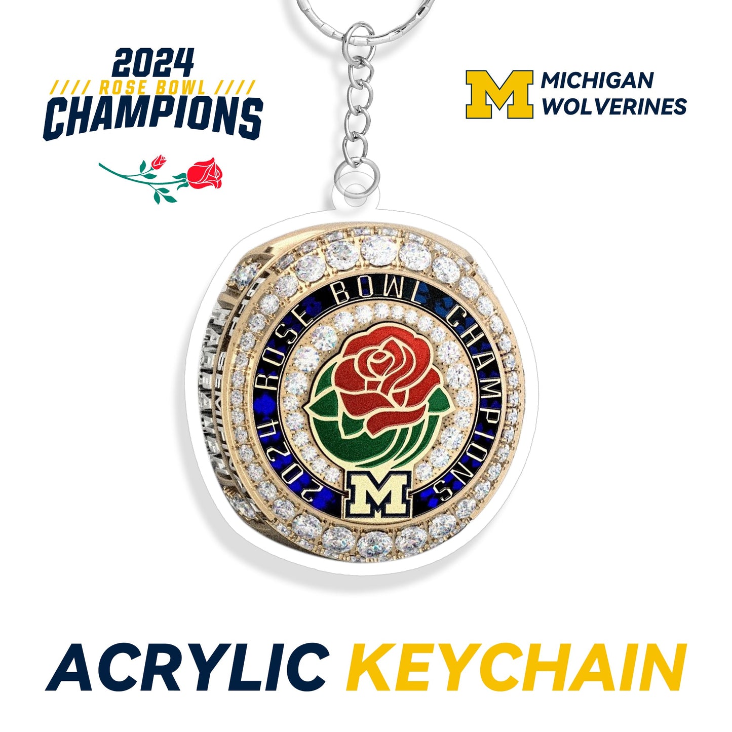 2023 Michigan Wolverines Keychain & Pendants