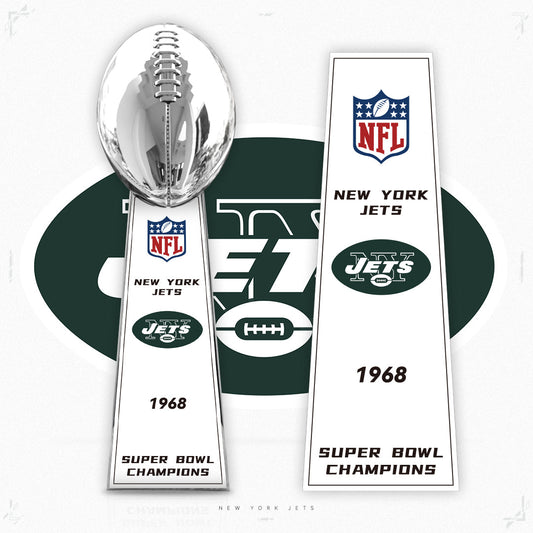 [NFL]New York Jets,1968 Vince Lombardi ,  Super Bowl Championship Trophy Resin Version