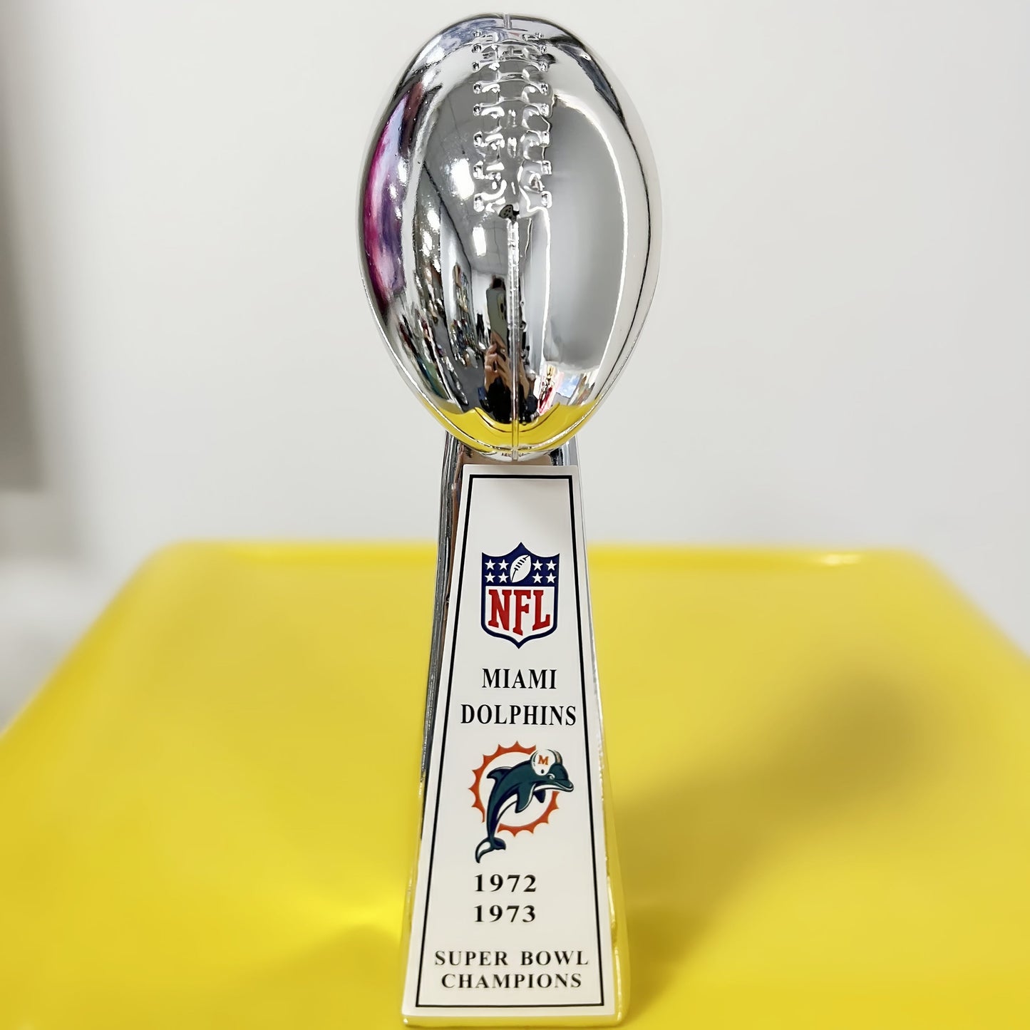 [NFL]Miami Dolphins,1973/1972 Vince Lombardi ,  Super Bowl Championship Trophy Resin Version