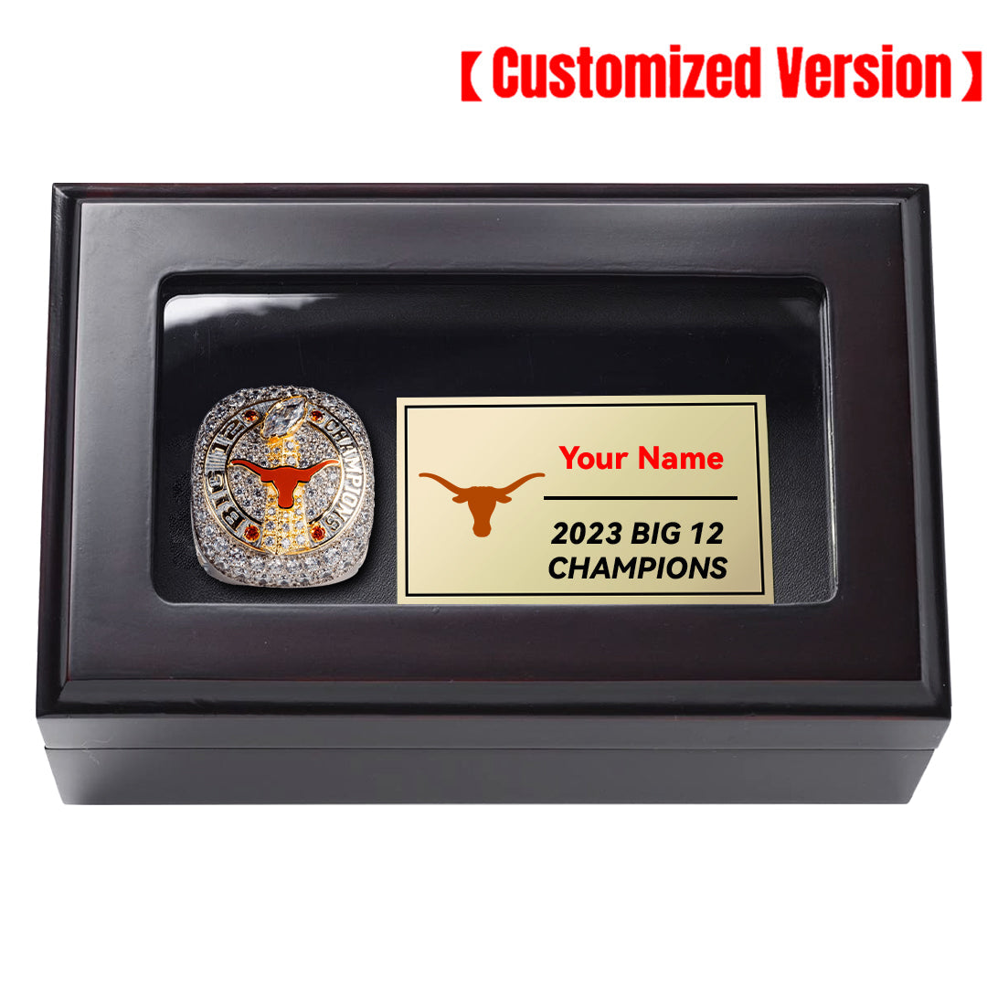 2023 Texas Longhorns BIG 12 National Team Ring-Official Version