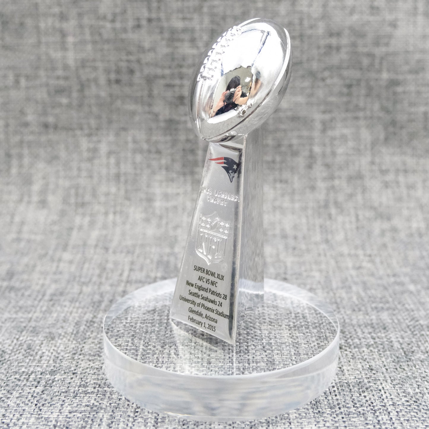 New England Patriots Super Bowl Trophy Team Logo