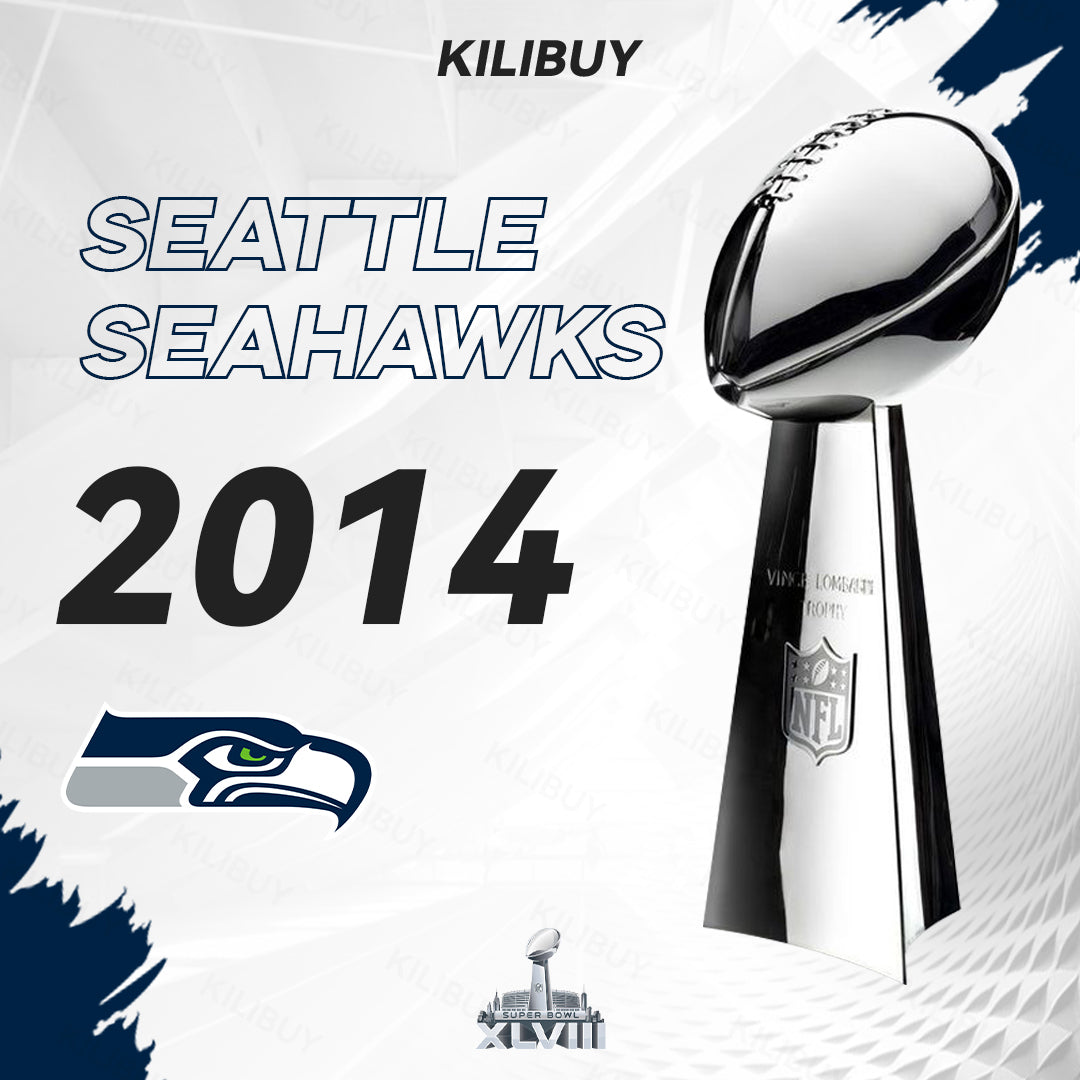 [NFL]2014 Vince Lombardi Trophy, Super Bowl 48, XLVIII Seattle Seahawks