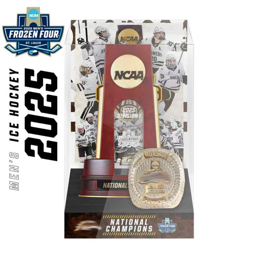 2025 NCAA Division I Men's Ice Hockey National Championship Trophy Display Case