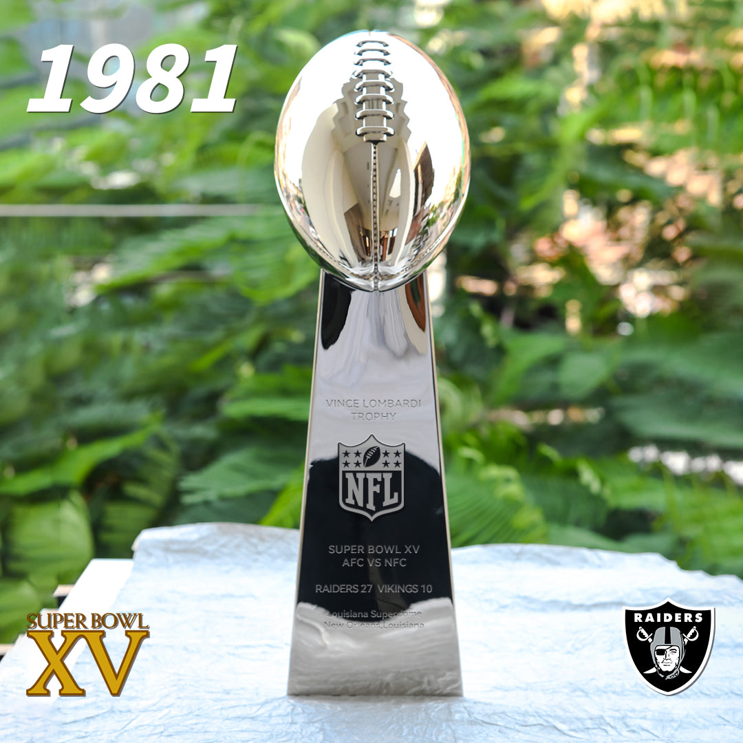 [NFL]1981 Vince Lombardi Trophy, Super Bowl 15, XV Oakland Raiders