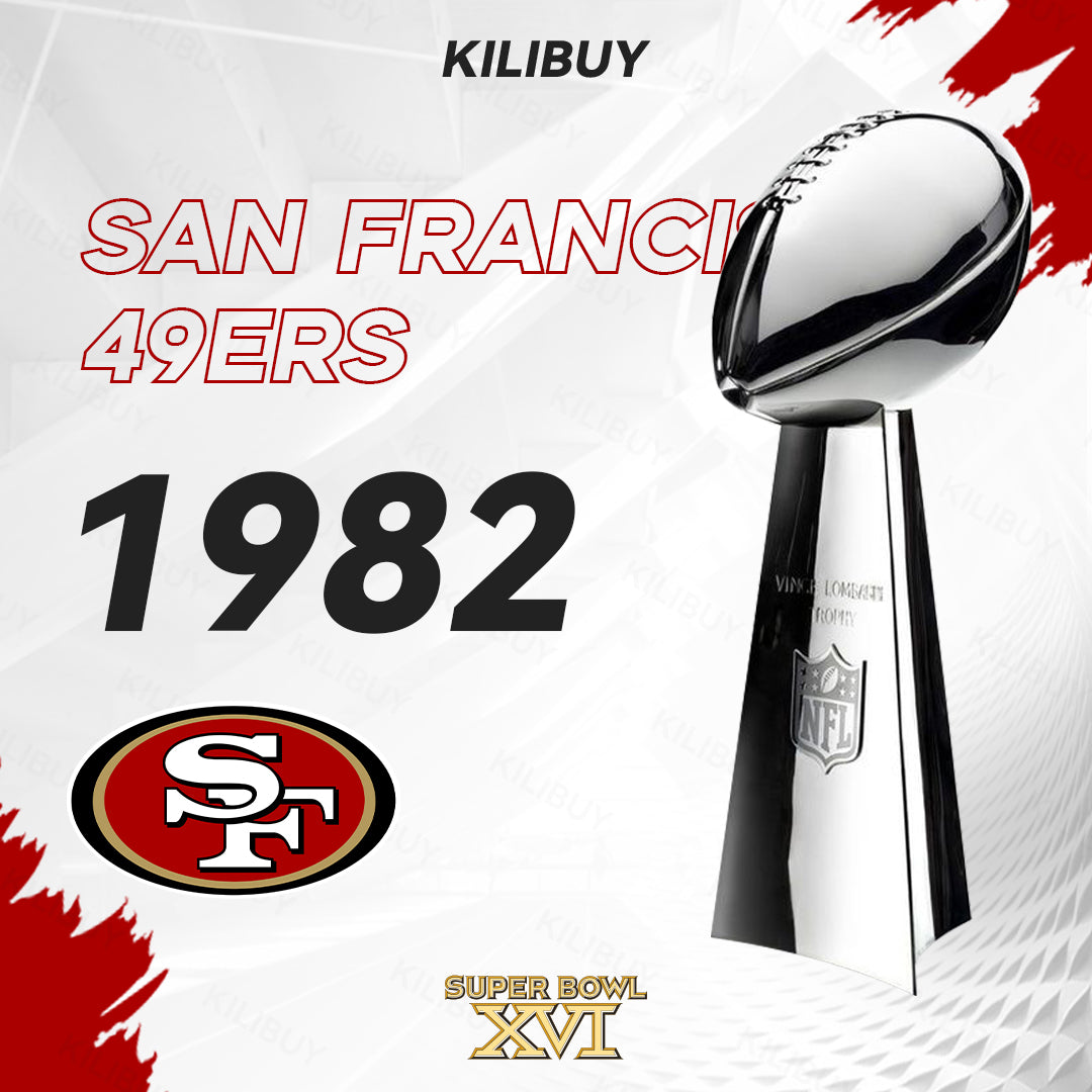 [NFL]1982 Vince Lombardi Trophy, Super Bowl 16, XVI San Francisco 49ers