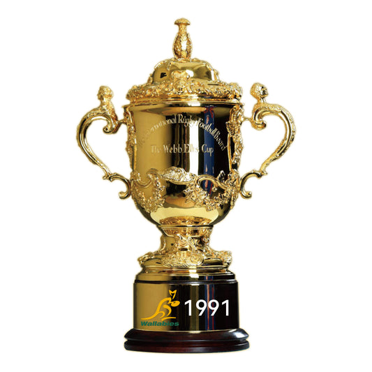 The Webb Ellis Cup Rugby World Cup Champions Trophy Metal 10cm (1991)