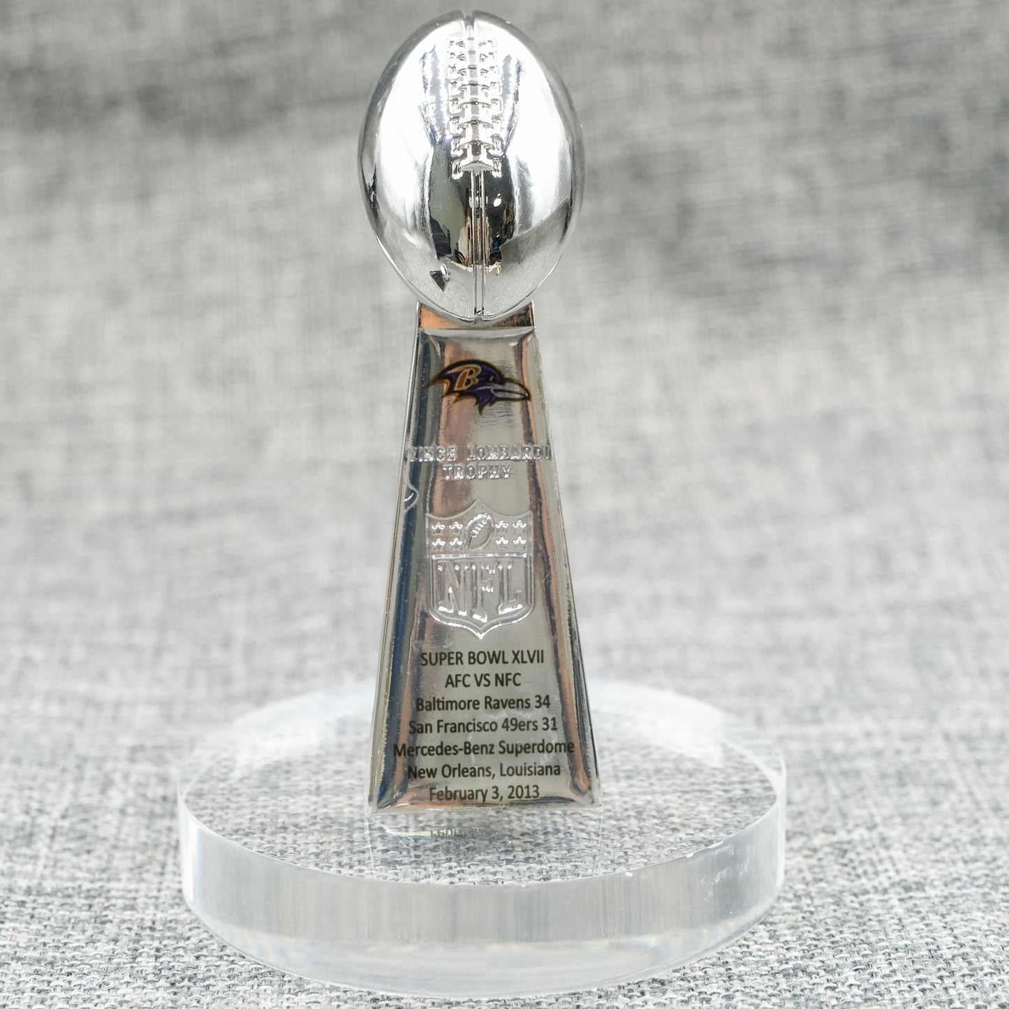 Baltimore Ravens Super Bowl Trophy Team Logo