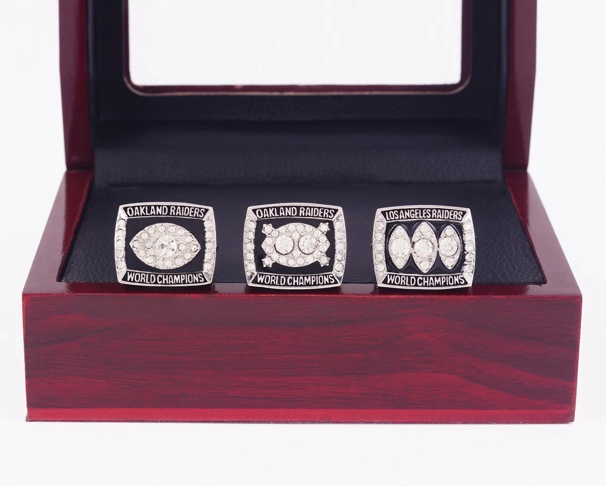 1976/1980/1983 Oakland Raiders Super Bowl Championship Rings Set