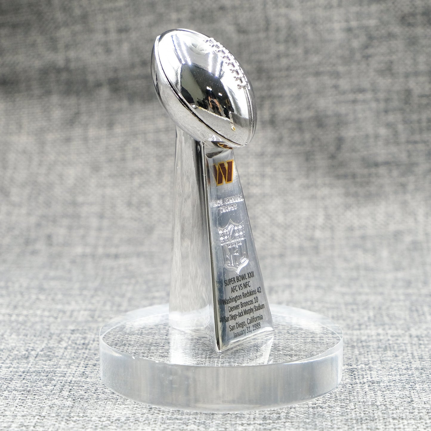 Washington Commanders(Washington Redskin) Super Bowl Trophy Team Logo