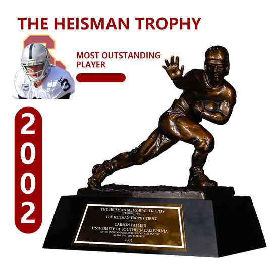 2002 USC Trojans Carson Hilton Palmer   NCAA Heisman Trophy
