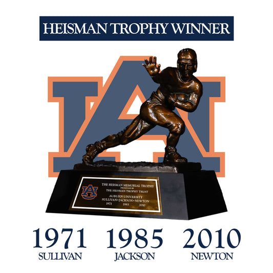 Auburn Tigers 1971/1985/2010 NCAA Heisman Trophy