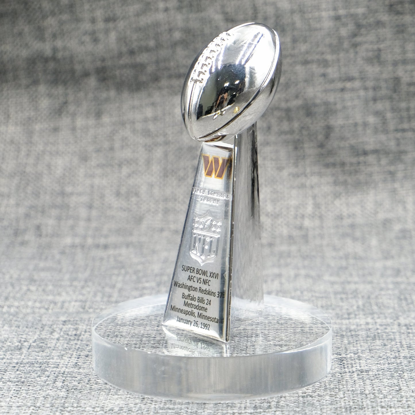 Washington Commanders(Washington Redskin) Super Bowl Trophy Team Logo