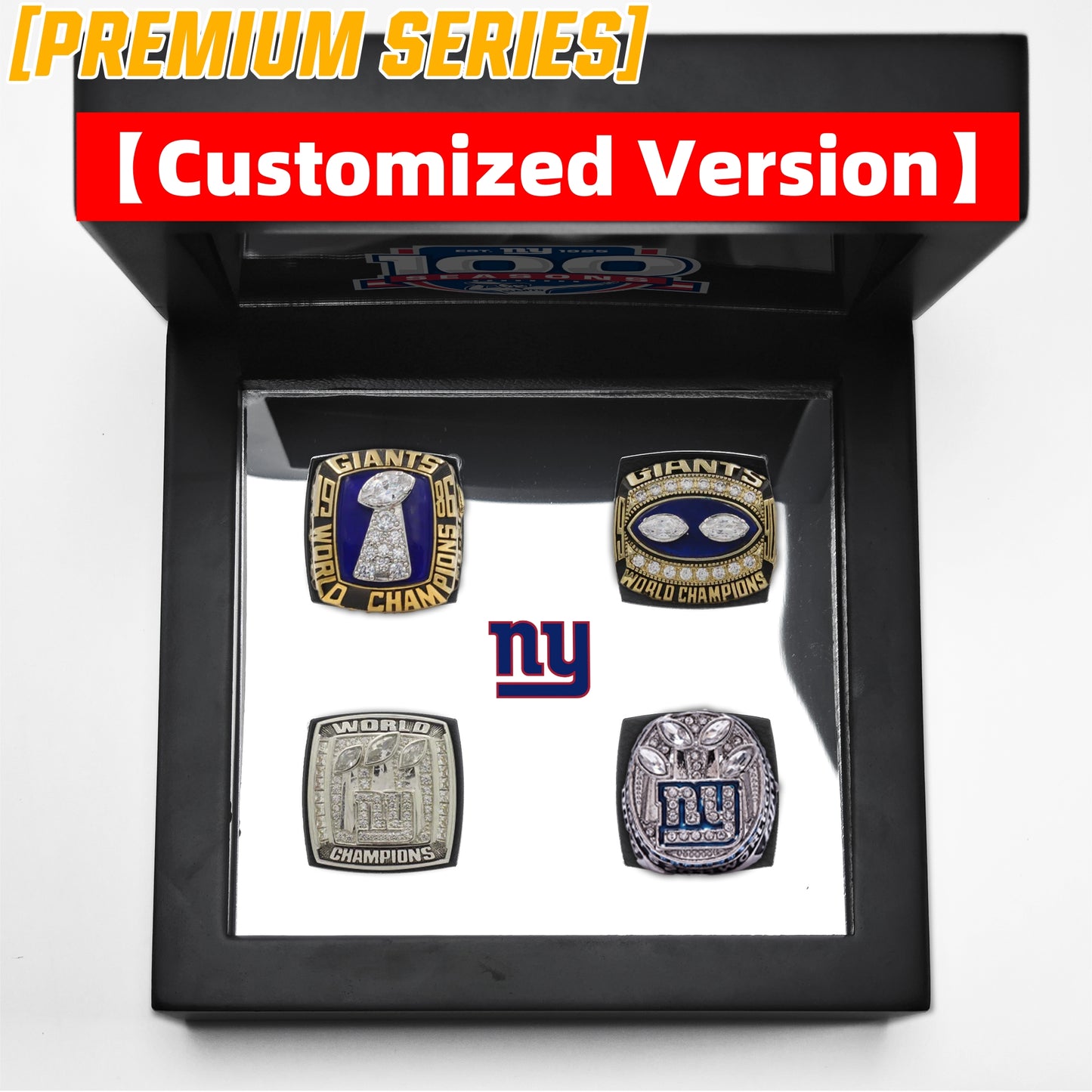 [ Premium Series]New York Giants Super Bowl Championship Rings Set