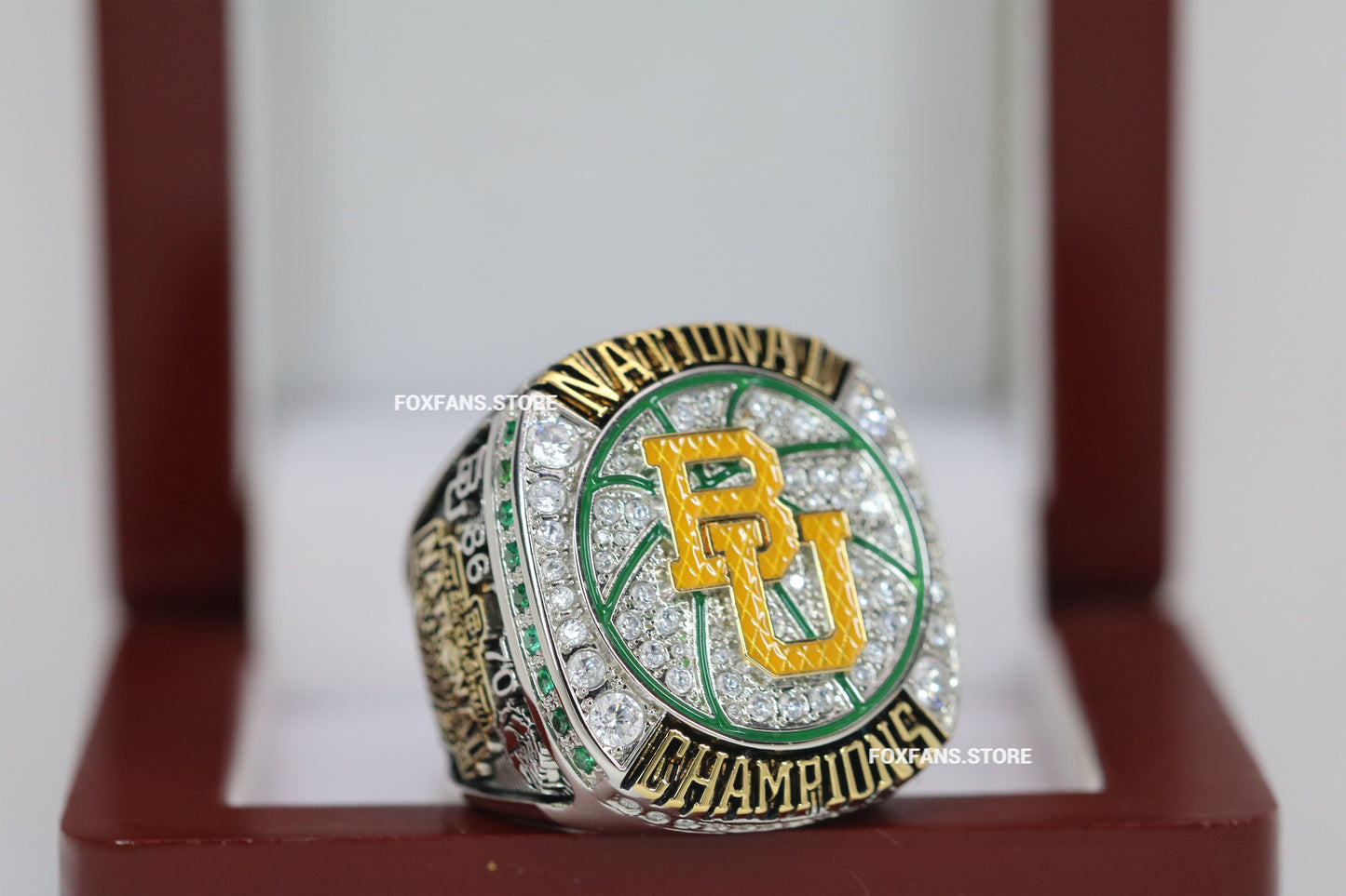 2021 Baylor Bear Basketball Colleague Championship Ring Fans Edition - Premium Series