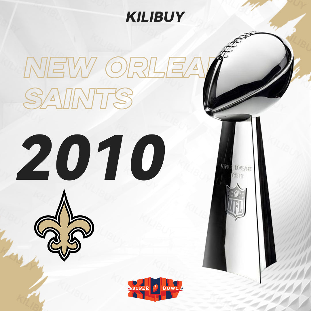 [NFL]2010 Vince Lombardi Trophy, Super Bowl 44, XLIV New Orleans Saints