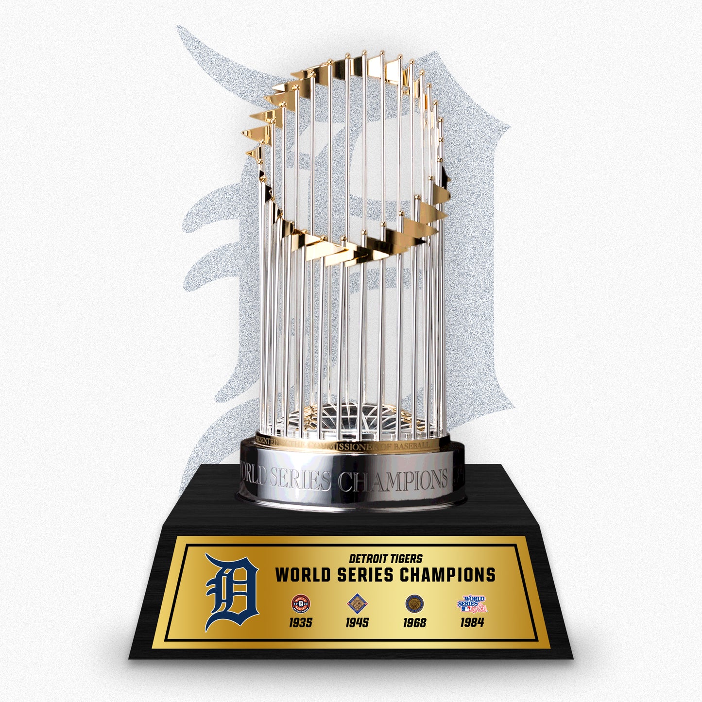 [MLB] Detroit Tigers World Series Commissioner's Trophy 11.8"(30cm) With Wooden Base