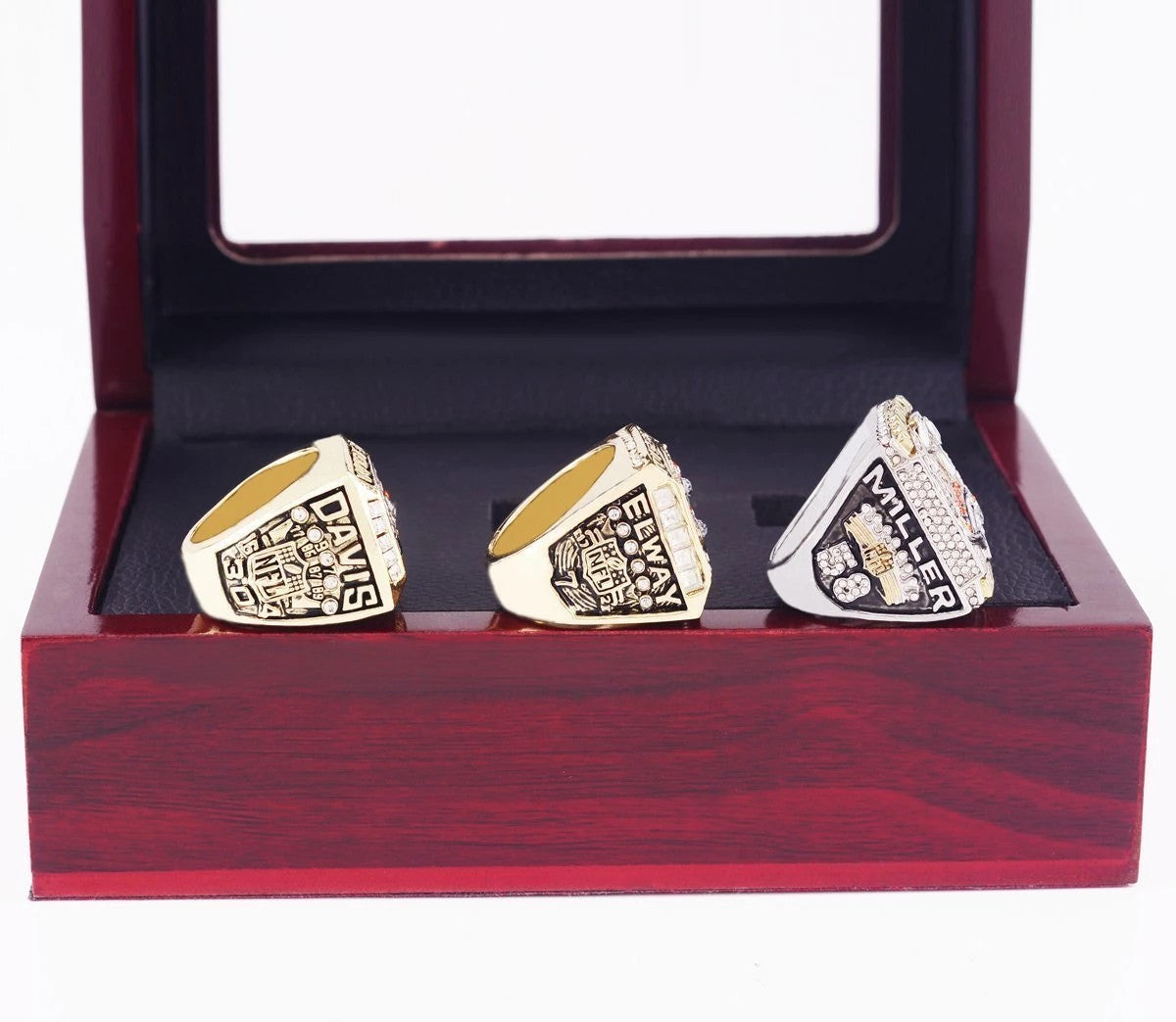 1997/1998/2015 Denver Broncos Super Bowl Championship Rings Set