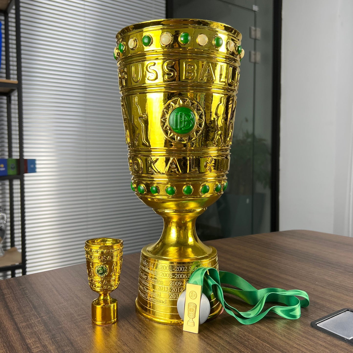 German Cup DFB Pokal Trophy(Engraved until 2024 Bayer 04 Leverkusen)