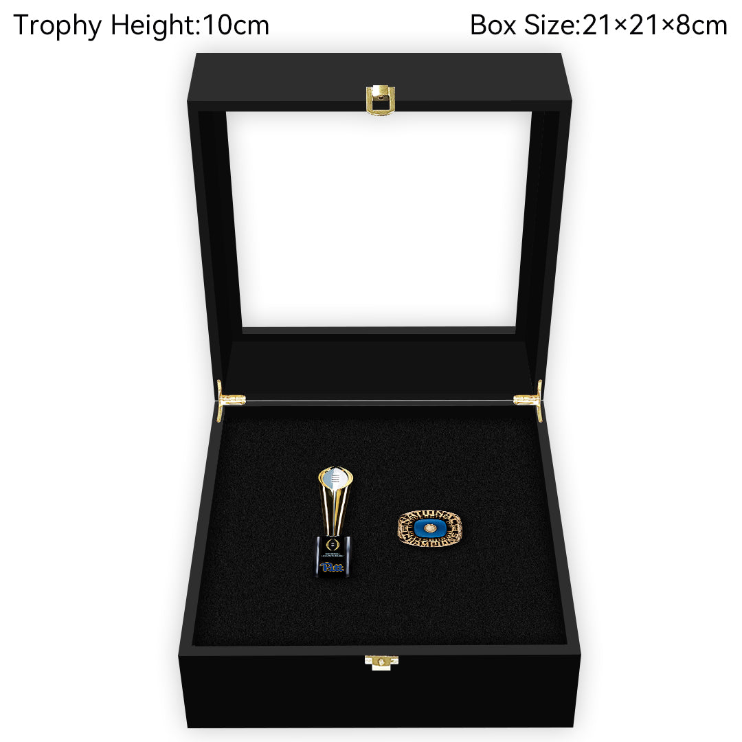 Pittsburgh Panthers CFP National Championship NCAA Trophy&Ring Box