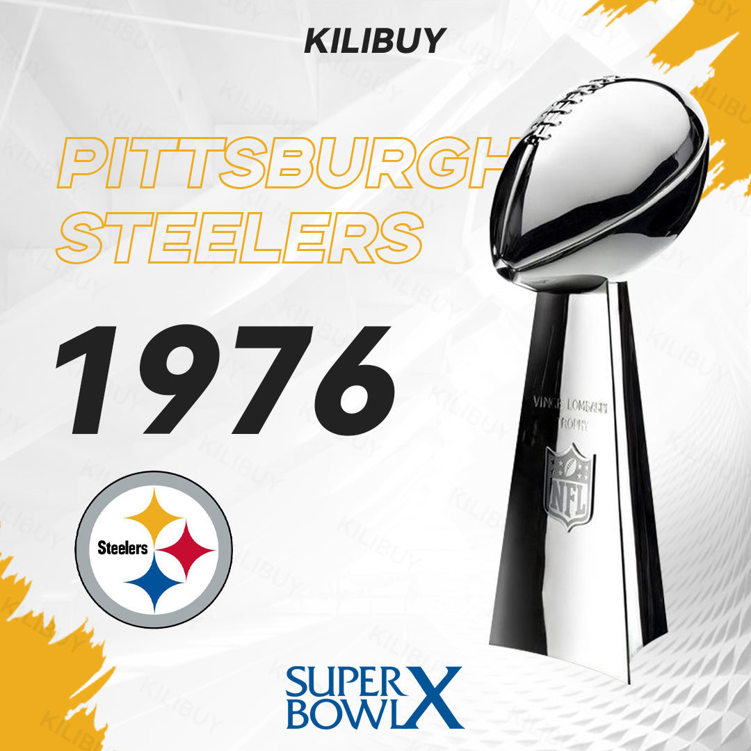 [NFL]1976 Vince Lombardi Trophy, Super Bowl 10, X Pittsburgh Steelers