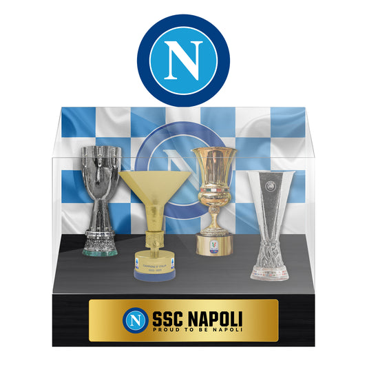 Società Sportiva Calcio Napoli Football Championship Trophy Display Case