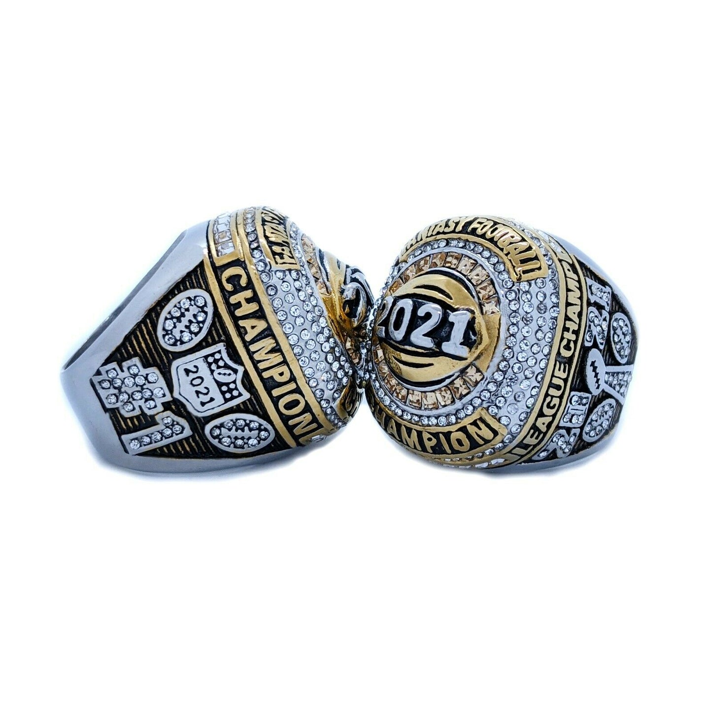 2021 Fantasy Football Championship Ring and Ring Display Case