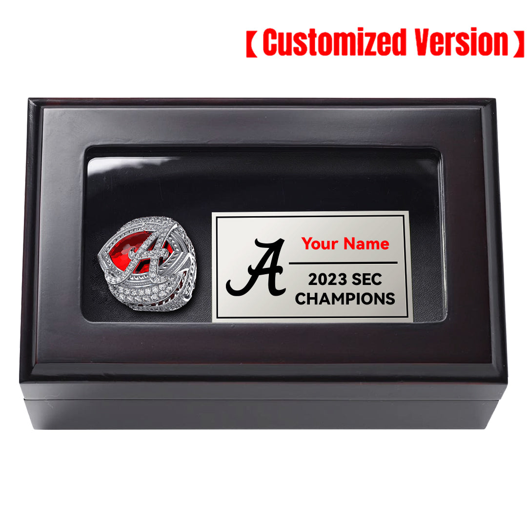 2023 Alabama Crimson Tide NCAA SEC Championship Ring-Official Version